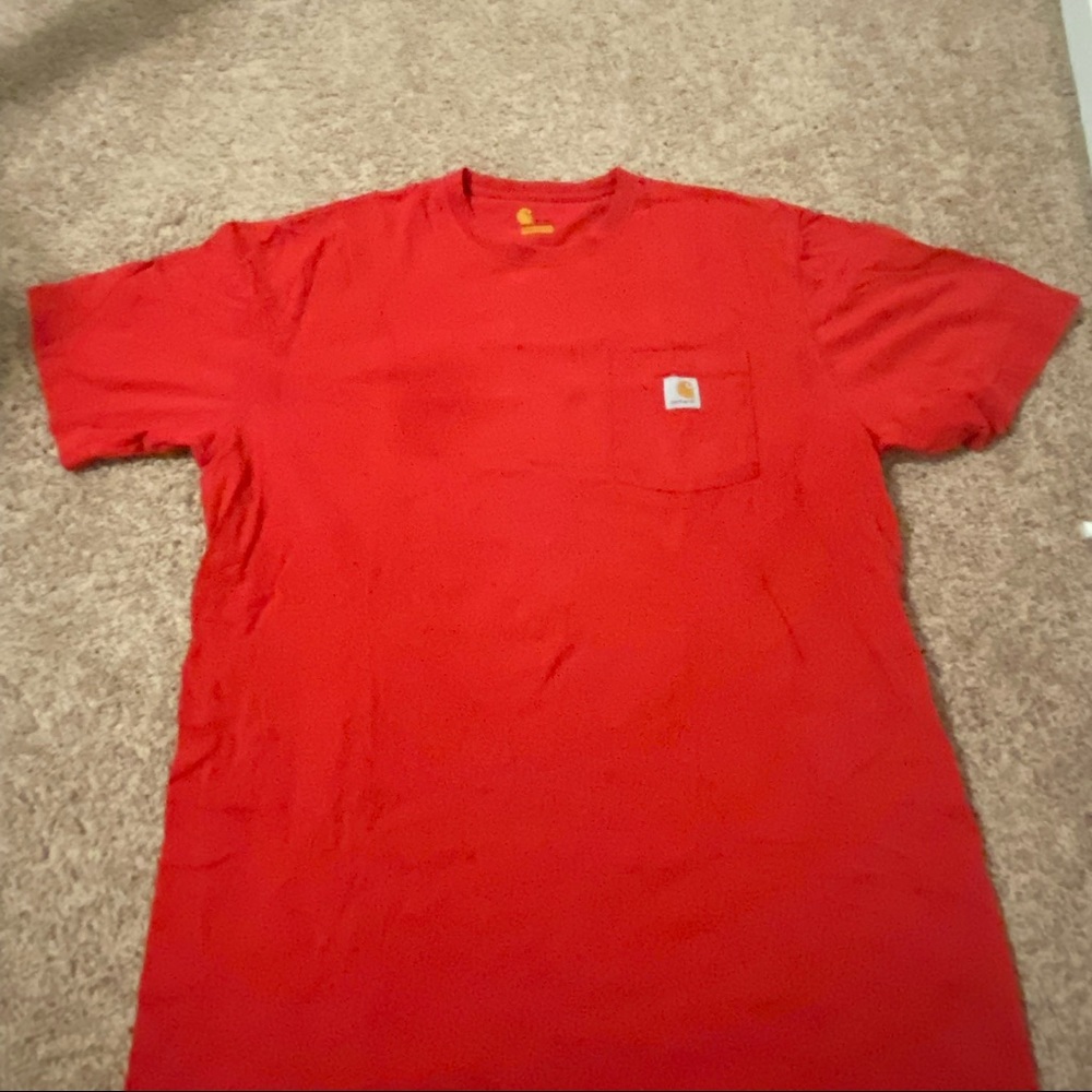 Red carhartt t shirt